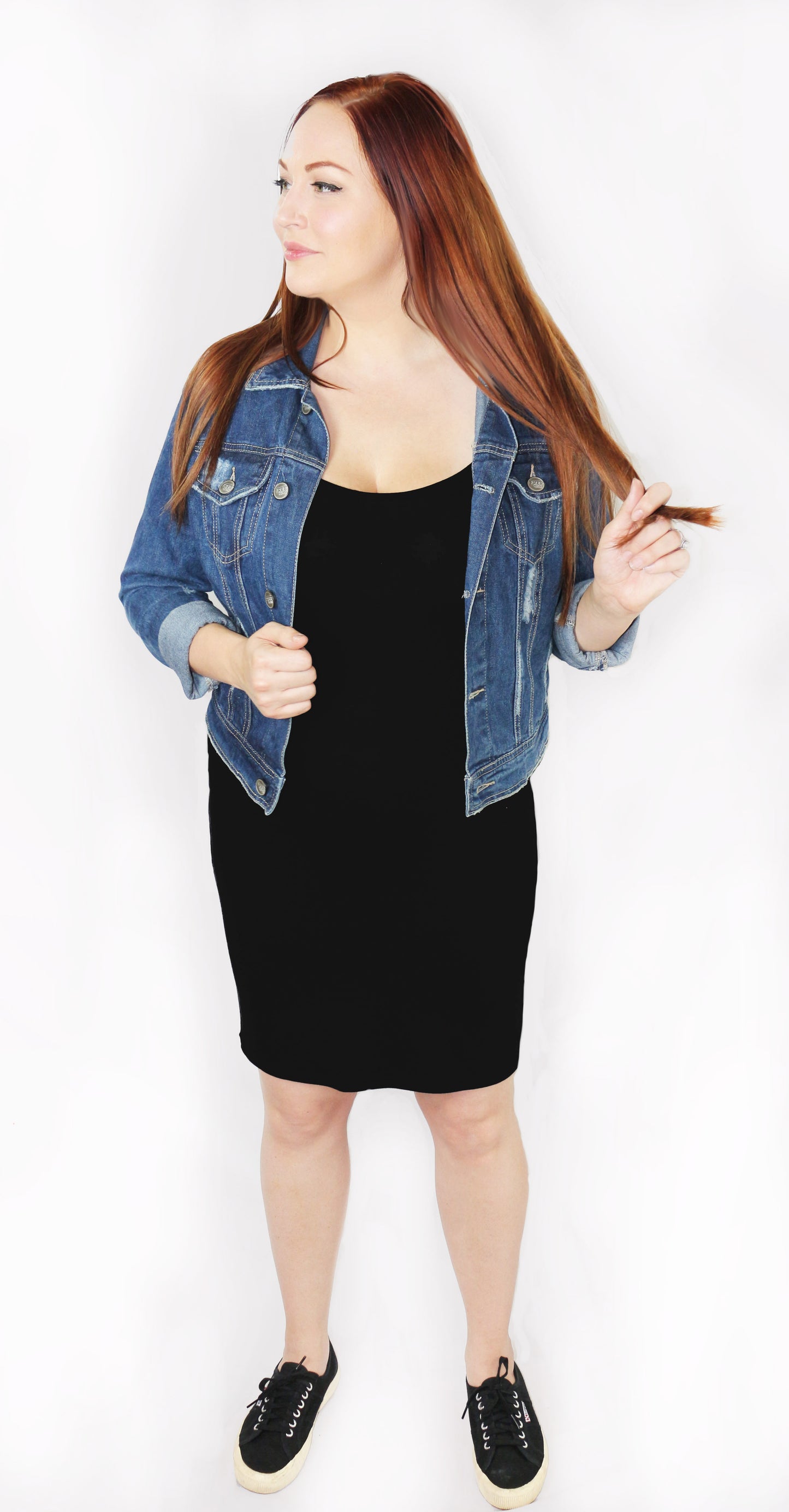 Gemma Slip Dress, Black