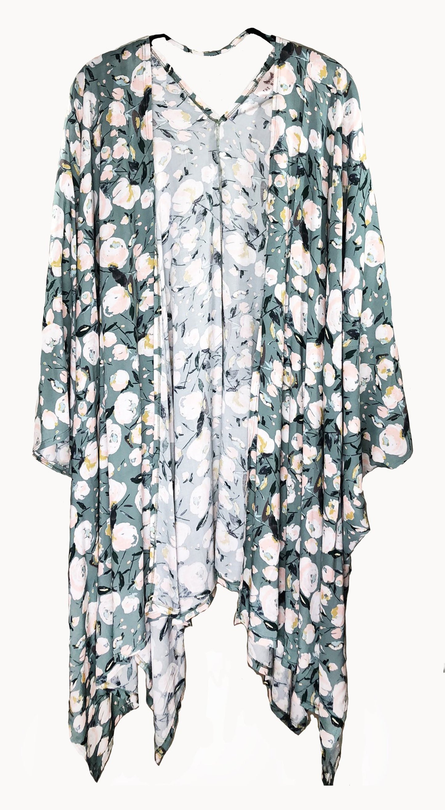Mother of All Kimonos, Sage Green Peony