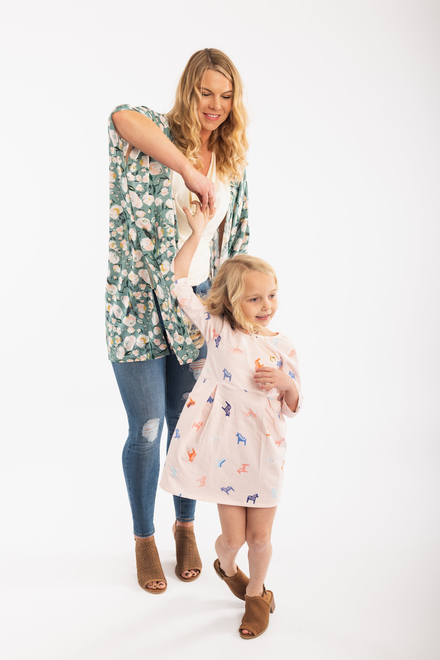 Sage dress in Pink Nordic Horse